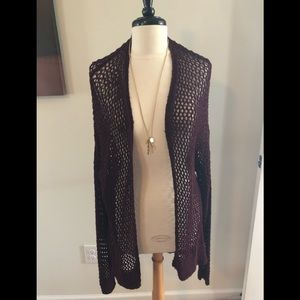 Abercrombie & Fitch layering cardigan- burgundy